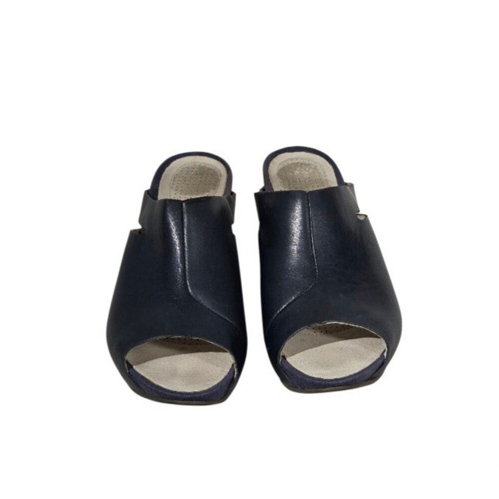 Tsubo Ovid Wedge Slide Leather Sandals -Size 8 - Picture 4 of 5